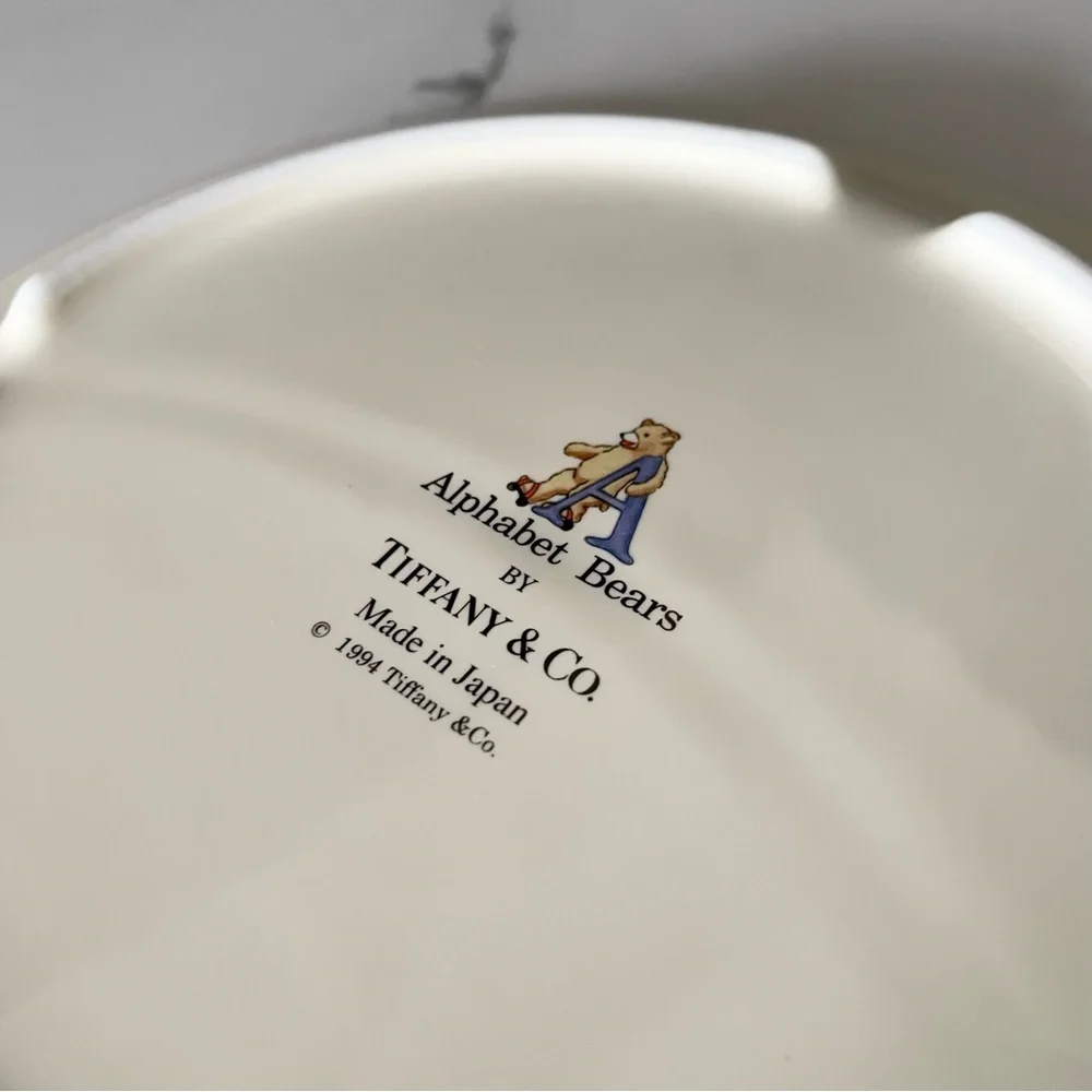 Alphabet Bears Child Plate by Tiffany & Co.